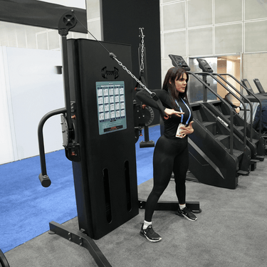 Megatron Multi-Functional Trainer - Muscle D Fitness - Selectorized Weight Adjustment - Adjustable Arms - Single Handle Attachments